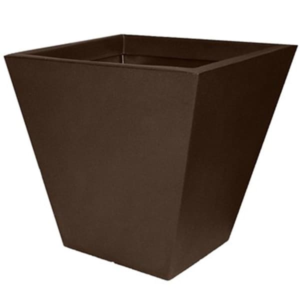 Gardencontrol 18 in. Cosmopolitan Square Planter - Espresso GA2527715 - main